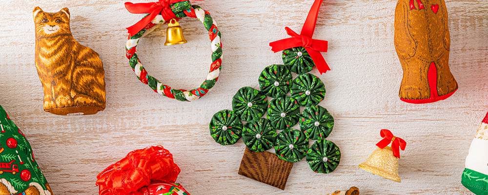 パッチワーク クリスマスオーナメント作り